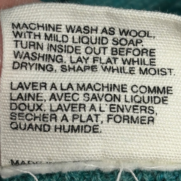 Mansted Crew Neck Sweater Relaxed Fit teal turquoise cotton ribbed xl - Picture 5 of 7